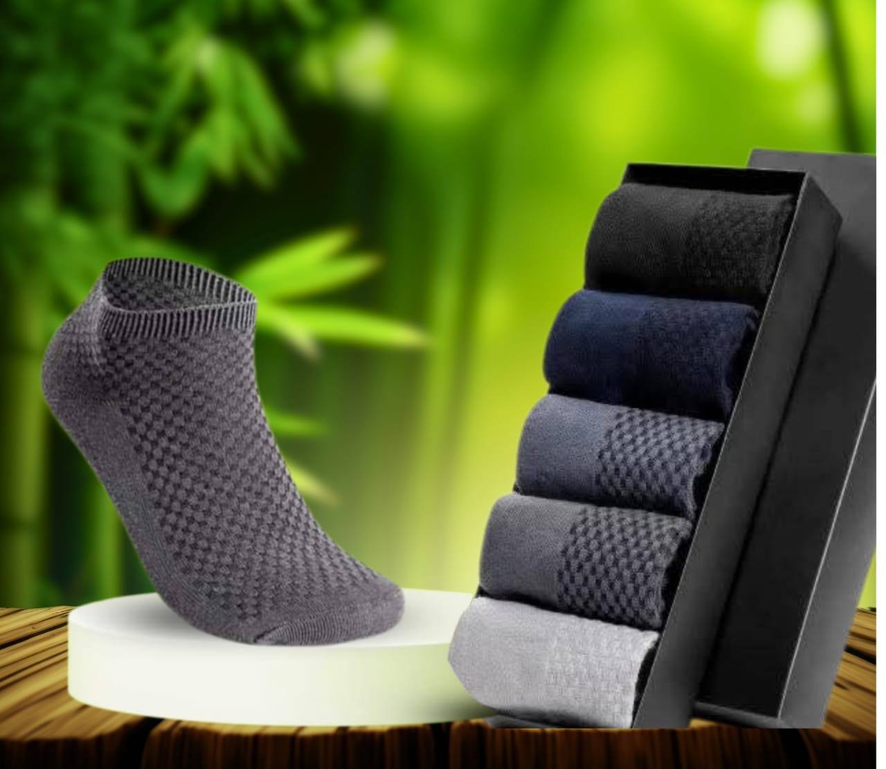 Antibacterial Deodorant Cotton Socks-Dimond cut